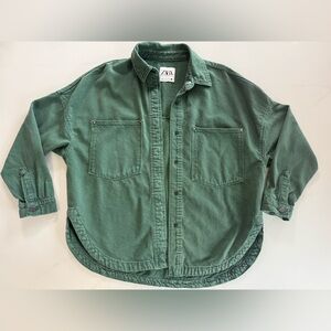 Zara Women’s Green Oversized Jacket